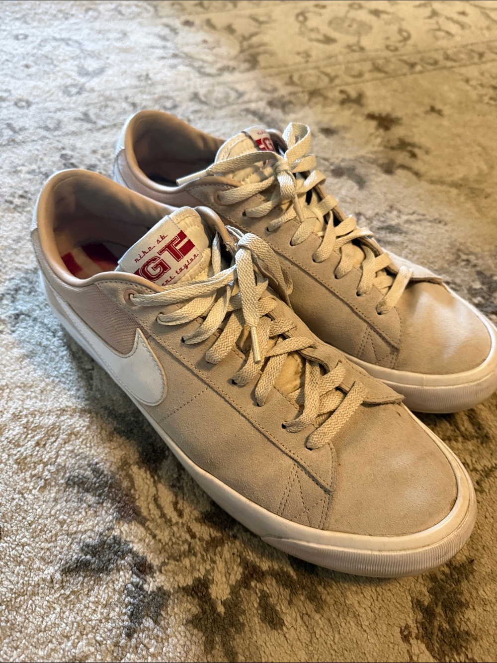 Nike GT Tan Suede Low-Top Sneakers